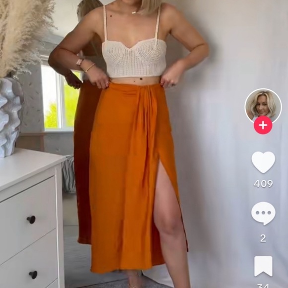 Zara ruched midi skirt - Picture 12 of 12